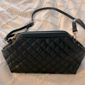 Social Threads Quilted Vegan Leather Dumpling NWOT